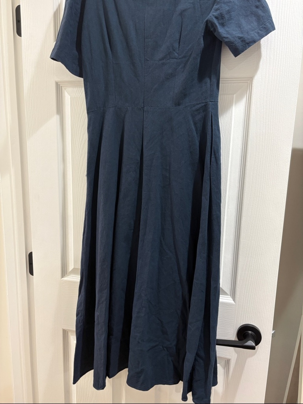 Nonlocal Linen Flared Dress Women’s Small A-Line Breathable Linen Cotton Blend - Picture 11 of 12